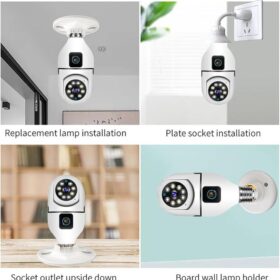 Caméra de Sécurité Sans Fil avec Double Objectif +Sd 64Go – Image 6