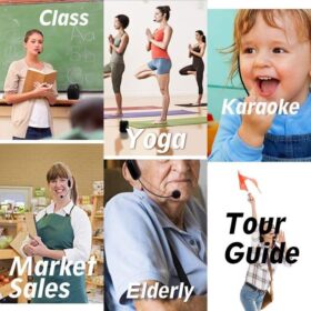 Casque Microphone Sans Fil Unbrand – Amplificateur de Voix + Haut-Parleur Intégré, Idéal pour Enseignement & Présentations – Image 4