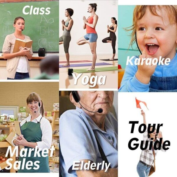 Casque Microphone Sans Fil Unbrand – Amplificateur de Voix + Haut-Parleur Intégré, Idéal pour Enseignement & Présentations Casque Microphone Sans Fil Unbrand – Amplificateur de Voix + Haut-Parleur Intégré, Idéal pour Enseignement & Présentations