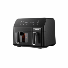 Air fryer - Friteuse à air Hisense H08AFBK2S1 - 4+4L - 2700W - Double panier – Image 4