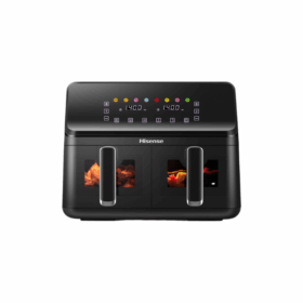 Air fryer - Friteuse à air Hisense H08AFBK2S1 - 4+4L - 2700W - Double panier – Image 3