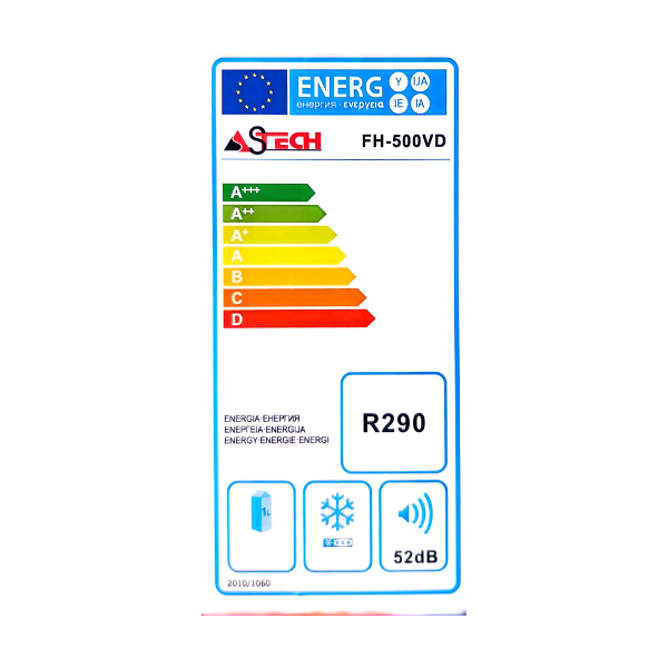 Congélateur vitrine horizontal Astech FH-500V - 415 L Congélateur vitrine horizontal Astech FH-500V - 415 L