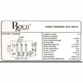 Congélateur horizontal Roch RCF-400-G - 400L – Image 4