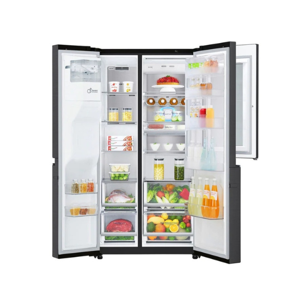 Réfrigérateur side-by-side LG GR-X257CQVV - 601L - MATTE NOIR - NoFrost Réfrigérateur side-by-side LG GR-X257CQVV - 601L - MATTE NOIR - NoFrost