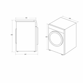 Sèche-linge Candy CSEC9LF 9kG (Séchage par Condensation) – Image 8