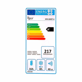 Réfrigérateur Roch RFR-260DT - 204L – Image 4