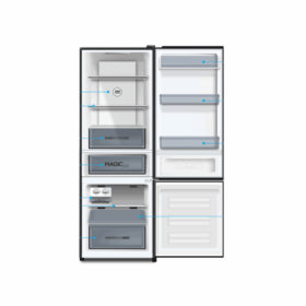 Réfrigérateur combiné Haier HRF-IVB378VN -324 L -Mirroir-Double inverter – Image 4
