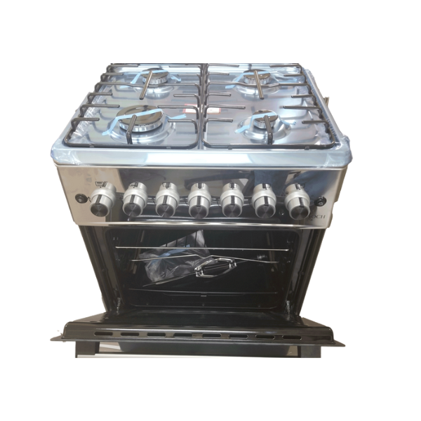 Cuisinière à gaz Roch 60x60- 4 feux-full option Cuisinière à gaz Roch 60x60- 4 feux-full option