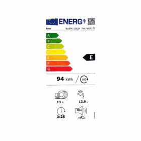 Lave-vaisselle encastrable Beko BDSN153E3X- 13 couverts – Image 3