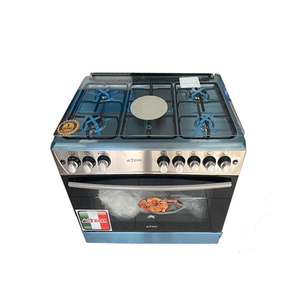 Cuisinière à gaz Astech CK92CRM 90*60- 5 feux Cuisinière à gaz Astech CK92CRM 90*60- 5 feux