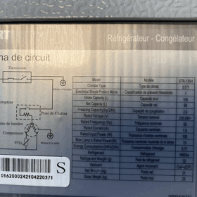 Réfrigérateur bar Smart Technology STR-135H – 68L – Image 2
