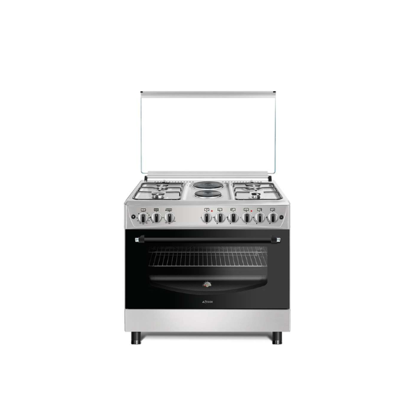 Cuisinière mixte Astech EL42GEL 90x60-6 feux (4 feux à gaz-2 électrique) Ino -four à gaz Cuisinière mixte Astech EL42GEL 90x60-6 feux (4 feux à gaz-2 électrique) Ino -four à gaz