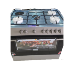 Cuisinière mixte Haier HCR6041 90x60 - 5 feux- (4 Feux à gaz -1 Feux électrique)