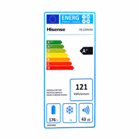 Réfrigérateur grand bar Hisense RS-23DR4SA - 176L – Image 6