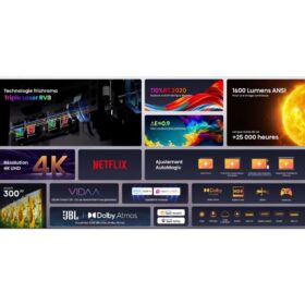 Smart Mini Projecteur Hisense - Focale ajustable 65-300″ -C1-Vidaa U – Image 12