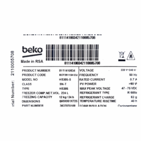 Congélateur solaire horizontal Beko HS305S - 254L - Blanc +(KIT SOLAIRE) – Image 10