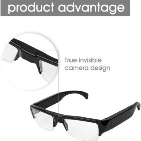 Lunettes Caméra Cachée – Full HD 1080P, Enregistrement Vidéo & Audio Discret – Image 4