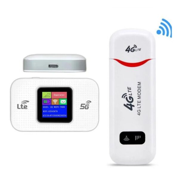 Routeur Modem Wifi de Poche Portable (Clé Internet + Routeur Modem 4G Sans Fil 150 Mbps) Routeur Modem Wifi de Poche Portable (Clé Internet + Routeur Modem 4G Sans Fil 150 Mbps)