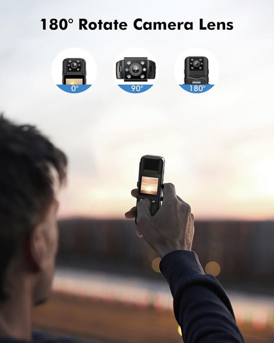Caméra Corporelle H82 Bodycam FHD 1080P (Caméscope avec Enregistrement Audio et Vidéo + MicroSD 64GB) Caméra Corporelle H82 Bodycam FHD 1080P (Caméscope avec Enregistrement Audio et Vidéo + MicroSD 64GB)