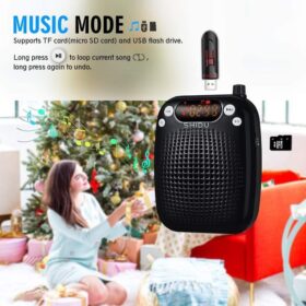 SHIDUS Amplificateur de Voix Portable Sans Fil – Image 6