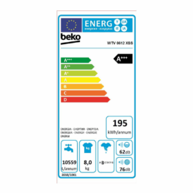 Machine à laver Beko WTV8612XSS A+++ 8kg – Image 4