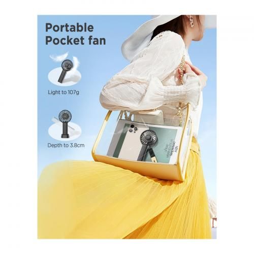 EasyAcc Mini Ventilateur Portable Rechargeable – 3 Vitesses EasyAcc Mini Ventilateur Portable Rechargeable – 3 Vitesses