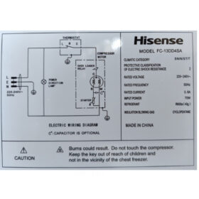 Congélateur Hisense FC-13DD4SA 130L – Image 3