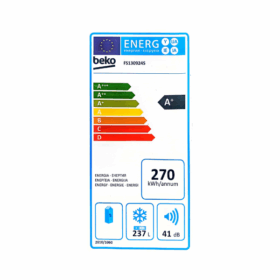 Congélateur vertical Beko FS130924S Defrost- 295L 7T – Image 3