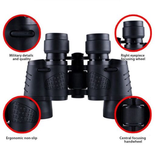 Jumelles Militaires 80x80 HD Vision Jour/Nuit 15000m – Chasse, Camping, Spectacles Jumelles Militaires 80x80 HD Vision Jour/Nuit 15000m – Chasse, Camping, Spectacles
