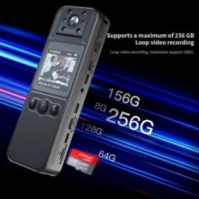 Caméra Corporelle H82 Bodycam FHD 1080P (Caméscope avec Enregistrement Audio et Vidéo + MicroSD 64GB) – Image 5