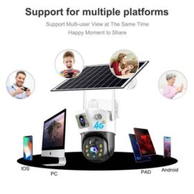 Camera Solaire de Sécurité (Double Objectifs + Carte mémoire de 64GB) – Image 4