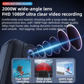 Mini Caméra de Corps HD 180° – Enregistrement Vidéo/Audio avec Vision Nocturne – Image 5