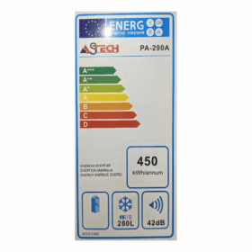 Congélateur vertical Astech PA-290A - 290 L - 6T Plaque Alu – Image 3