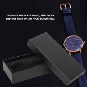 Lot de 5 Boîtiers Rectangulaires pour Montres – Étuis Cadeau Noir pour Homme/Femme