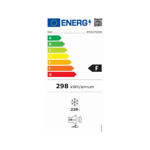 Congélateur encastrable vertical Beko BFNA247E30SN - 220L-7T-No Frost Congélateur encastrable vertical Beko BFNA247E30SN - 220L-7T-No Frost