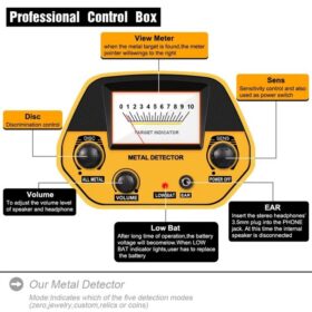 Détecteur de Métaux Pro Haute Précision Or, Argent, Aluminium – Avec Casque et Alerte Audio – Image 6