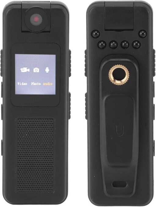 Mini Caméra de Corps HD 180° – Enregistrement Vidéo/Audio avec Vision Nocturne Mini Caméra de Corps HD 180° – Enregistrement Vidéo/Audio avec Vision Nocturne