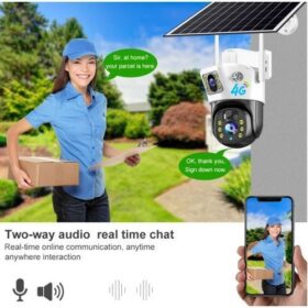Camera Solaire de Sécurité (Double Objectifs + Carte mémoire de 64GB) – Image 6