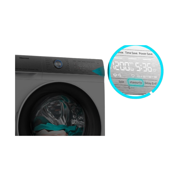 Machine à laver Hisense WFQP8014EVMT - 8kg (Inverter) Machine à laver Hisense WFQP8014EVMT - 8kg (Inverter)