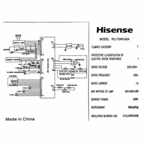 Réfrigérateur combiné Hisense RC-73WC4SA- 499L- 6 Tiroirs – Image 4