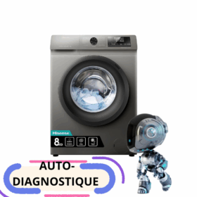 Machine à laver Hisense WFQP8014EVMT - 8kg (Inverter) – Image 3