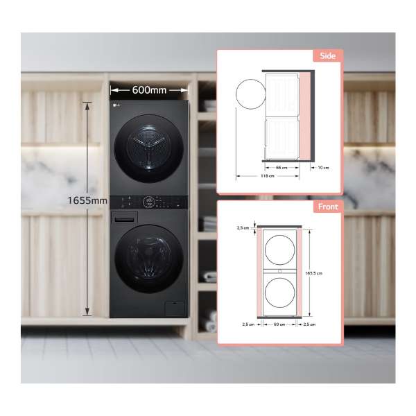 Machine à laver industrielle LG WT1310YJ - 13/10Kg - (Lavante/séchante) Machine à laver industrielle LG WT1310YJ - 13/10Kg - (Lavante/séchante)