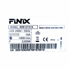 Machine à laver Finix WM12T314 - 12kg (Inverter - Tambour en acier inoxydable - A+++) – Image 11