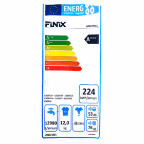 Machine à laver Finix WM12T314 - 12kg (Inverter - Tambour en acier inoxydable - A+++) – Image 10