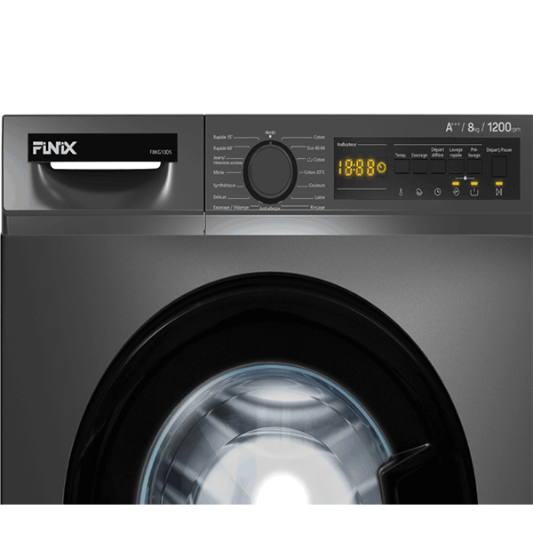 Machine à laver Finix WM12T314 - 12kg (Inverter - Tambour en acier inoxydable - A+++) Machine à laver Finix WM12T314 - 12kg (Inverter - Tambour en acier inoxydable - A+++)