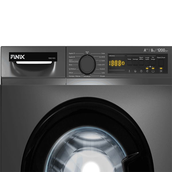 Machine à laver Finix WM8T214 - 8kg (Inverter - Tambour en acier inoxydable) Machine à laver Finix WM8T214 - 8kg (Inverter - Tambour en acier inoxydable)