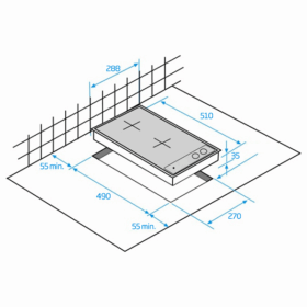 Plaque de cuisson électrique Beko HDCC32200X - 2 foyers- 2900W (Vitrocéramique - Encastrable) – Image 6