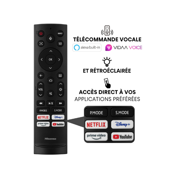 Smart Mini Projecteur Hisense - Focale ajustable 65-300″ -C1-Vidaa U Smart Mini Projecteur Hisense - Focale ajustable 65-300″ -C1-Vidaa U