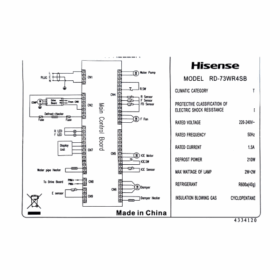 Réfrigérateur 2 portes Hisense RD-73WR4SB - 565L - (Avec Fontaine, Ice Maker, No Frost) Inverter – Image 8