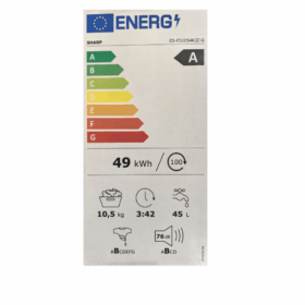 Machine à laver Sharp ES-FS1054KJZ-G - 10.5Kg - INVERTER – Image 5